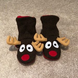 LazyOne Moose Slippers for kids